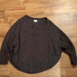 Lou grey poncho sweater